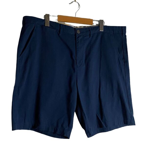 Jachs New York Men's Navy Flat Front Classic Fit Shorts - Picture 3 of 7